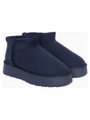 ISLAND BOOT Botki "Izia" w kolorze granatowym rozmiar: 40. Niebieskie botki damskie Island Boot, z materiału, bez obcasa, na platformie, bez zapięcia. Za 165.99 zł.