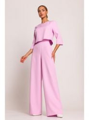 Made of emotion Kombinezon w kolorze jasnoróżowym rozmiar: L. Różowe kombinezony damskie Made Of Emotion, l, bez wzorów, bez kołnierzyka, bez ramiączek. Za 239.99 zł.
