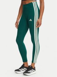 Adidas Legginsy Essentials 3-Stripes KZ2074 Zielony Slim Fit. Zielone legginsy damskie Adidas, xs, bez wzorów, z bawełny. Za 129.99 zł.