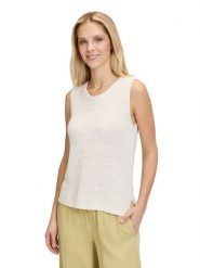 CARTOON Bezrękawnik w kolorze kremowym rozmiar: 42. Brązowe swetry klasyczne damskie Cartoon, bez kołnierzyka. Za 82.99 zł.