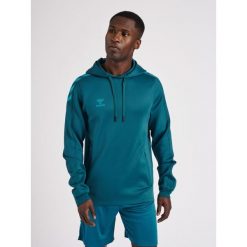 Bluza do piłki ręcznej dla dorosłych Hummel hml CORE XK poly z kapturem. Niebieskie bluzy damskie Hummel, l, bez wzorów, z materiału, z kapturem. Za 191.20 zł.