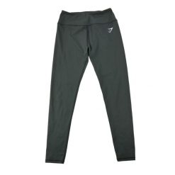 Second life - Legginsy damskie do jogi Gymshark - Jak nowy. Czarne legginsy damskie Gymshark, l, bez wzorów, z materiału. Za 85.16 zł.