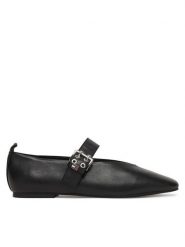 Tommy Jeans Baleriny Tjw Ballerina Buckle EN0EN03019 Czarny. Czarne balerinki damskie Tommy Jeans, bez wzorów, z jeansu. Za 489.99 zł.