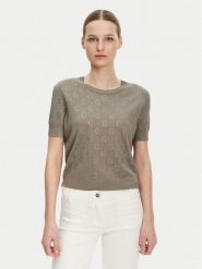 Guess Sweter W5GR05 Z3D60 Brązowy Regular Fit. Brązowe swetry klasyczne damskie Guess, xxl, z wiskozy, bez kołnierzyka. Za 249.99 zł.