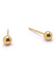 MOODE Kolczyki-wkrętki "Cassie" rozmiar: onesize. Żółte kolczyki damskie MOODE, ze stali. Za 83.42 zł.