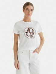 JOOP! T-Shirt Tova 30102423 Biały Regular Fit. Białe t-shirty damskie Joop!, bez wzorów, z bawełny, bez kołnierzyka. Za 479.99 zł.