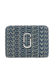 Marc Jacobs Portfel The Mini Compact Wallet 2P5SMP013S03 Granatowy. Niebieskie portfele damskie Marc Jacobs, bez wzorów, z materiału. Za 539.99 zł.