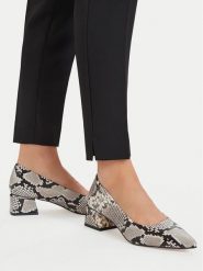 Lasocki Czółenka CEO-WS1328-01 Szary. Szare czółenka damskie Lasocki, bez wzorów, ze skóry, bez obcasa. Za 229.99 zł.