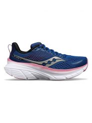 Saucony Buty "Guide 17" w kolorze granatowo-jasnoróżowym do biegania rozmiar: 37,5. Niebieskie obuwie sportowe damskie Saucony, bez zapięcia, do biegania. Za 413.86 zł.