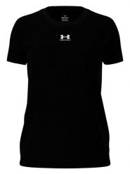 Under Armour Koszulka "Campus Core" w kolorze czarnym rozmiar: L. Czarne bluzki damskie Under Armour, l, bez wzorów, bez kołnierzyka, bez ramiączek. Za 78.84 zł.