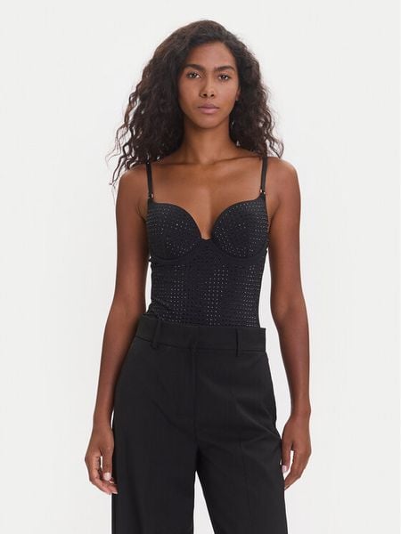 Guess Body O5BM14 KCF20 Czarny. Czarne body i gorsety Guess, z aplikacjami, z syntetyku. Za 389.99 zł.