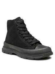 Jenny Fairy Trampki WS200101-01 Czarny. Czarne trampki damskie Jenny Fairy, bez wzorów, z materiału, bez zapięcia. Za 69.99 zł.