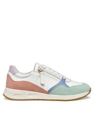 Geox Sneakersy D Bulmya D36NQB 01122 C1548 Biały. Białe obuwie sportowe damskie Geox, ze skóry, bez zapięcia. Za 309.99 zł.