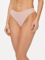 Calvin Klein Underwear Stringi 000QD5103E Różowy. Czerwone stringi Calvin Klein Underwear, bez wzorów, z bawełny. Za 89.99 zł.