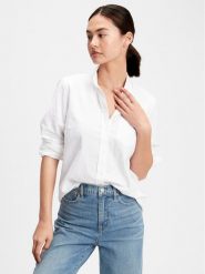 Gap Koszula 269247-03 Biały Regular Fit. Białe koszule damskie GAP, m, bez wzorów, z bawełny, bez kołnierzyka, bez ramiączek. Za 129.99 zł.