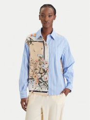 Liu Jo Koszula WA6383 T2555 Niebieski Regular Fit. Niebieskie koszule damskie Liu Jo, bez wzorów, z bawełny, bez kołnierzyka, bez ramiączek. Za 689.99 zł.