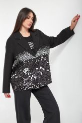 Płaszcz damski z cekinami SPORTALM. Płaszcze damskie Sportalm, bez wzorów, bez kaptura. Za 2,209.00 zł.