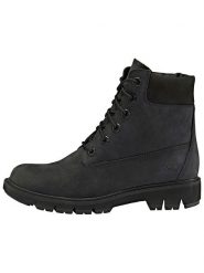 Timberland Skórzane botki "Lucia" w kolorze czarnym rozmiar: 38. Czarne botki damskie Timberland, z nubiku, z okrągłym noskiem, bez obcasa, bez zapięcia. Za 568.34 zł.