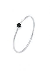 Elli Damski do łączenia minimalistyczny filigranowy z kryształami w srebrze 925 Sterling Silver Pierścionki 1 ct. Szare pierścionki damskie Elli, srebrne. Za 279.64 zł.