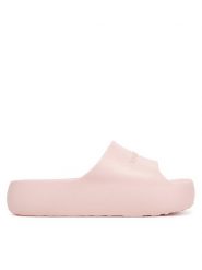Tommy Jeans Klapki Tjw Chunky Pool Slide Ess EN0EN02879 Różowy. Czerwone klapki damskie Tommy Jeans, bez wzorów, z jeansu, bez obcasa, bez zapięcia. Za 149.99 zł.