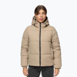 Kurtka zimowa damska Pitbull Vista Quilted Hooded. Brązowe kurtki damskie PITBULL, na zimę, l, bez wzorów, z materiału, bez kaptura. Za 219.99 zł.