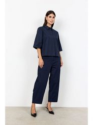 Soyaconcept Bluzka "Netti" w kolorze granatowym rozmiar: S. Niebieskie bluzki damskie Soyaconcept, s, bez wzorów, z bawełny, bez kołnierzyka, bez ramiączek. Za 127.05 zł.