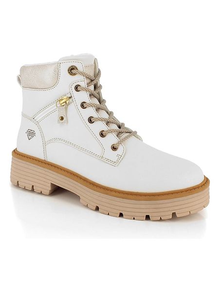 Kimberfeel Botki zimowe "Emma" w kolorze białym rozmiar: 41. Białe botki damskie Kimberfeel, na zimę, bez obcasa, bez zapięcia. Za 153.34 zł.