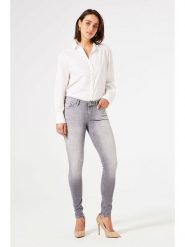 Garcia Dżinsy - Skinny fit - w kolorze szarym rozmiar: W29. Szare jeansy damskie Garcia, z podwyższonym stanem. Za 122.67 zł.