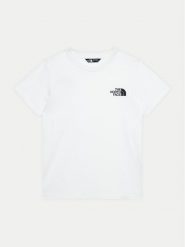 The North Face T-Shirt Simple Dome NF0A8DRP Biały Regular Fit. Białe t-shirty i koszulki chłopięce The North Face, bez wzorów, z syntetyku, bez kołnierzyka, bez ramiączek. Za 69.99 zł.