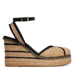 Sandały Castañer. Brązowe sandały damskie Castañer, bez wzorów, bez obcasa, na słupku, bez zapięcia. Za 1,589.00 zł.