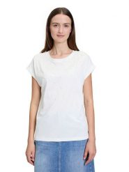 BETTY & CO Koszulka w kolorze białym rozmiar: XL. Białe bluzki damskie Betty & Co, xl, bez wzorów, bez kołnierzyka, bez ramiączek. Za 60.95 zł.
