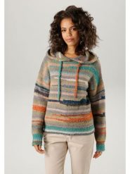 Aniston Sweter ze wzorem rozmiar: 40. Swetry klasyczne damskie Aniston, bez kołnierzyka. Za 95.99 zł.