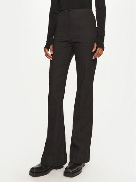 DAY BIRGER ÉT MIKKELSEN Spodnie materiałowe Leah DAY65243381 Czarny Straight Fit. Czarne spodnie materiałowe damskie DAY Birger et Mikkelsen, bez wzorów, z bawełny. Za 449.99 zł.