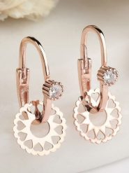 Heliophilia Pozłacane kolczyki-kreole rozmiar: onesize. Żółte kolczyki damskie Heliophilia, z cyrkonią, pozłacane. Za 56.99 zł.