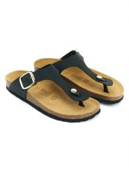 Mandel Skórzane japonki "Blanca" w kolorze czarnym rozmiar: 41. Czarne klapki damskie Mandel, bez wzorów, bez obcasa, bez zapięcia. Za 152.99 zł.