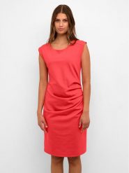 Kaffe Sukienka koktajlowa India 10508422 Czerwony Slim Fit. Czerwone sukienki damskie Kaffe, bez wzorów, z syntetyku, wizytowe, bez ramiączek. Za 159.99 zł.