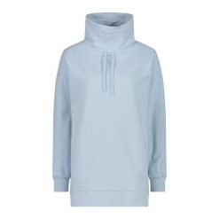 Bluza damska CMP. Niebieskie bluzy damskie CMP, l, bez wzorów, z materiału, z kapturem. Za 248.75 zł.