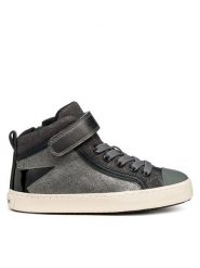 Geox Sneakersy J Kalispera J944GM 0NFGN C1048 D Szary. Szare buty sportowe dziewczęce Geox, bez wzorów, z materiału, bez zapięcia. Za 199.99 zł.