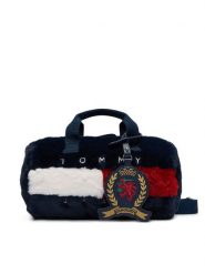 Tommy Jeans Torebka Tjw Archive Fur Micro Duffle AW0AW19080 Granatowy. Niebieskie torebki klasyczne damskie Tommy Jeans, z jeansu, bez dodatków. Za 449.99 zł.