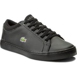 Sneakersy LACOSTE - Straightset Bl 1 Spj 7-32SPJ0103024 Blk. Czarne buty sportowe dziewczęce Lacoste, z materiału, na sznurówki. W wyprzedaży za 219.00 zł.