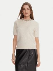 KAOS Sweter RI1NT071 Écru Regular Fit. Swetry klasyczne damskie KAOS, xl, z syntetyku, bez kołnierzyka. Za 809.99 zł.