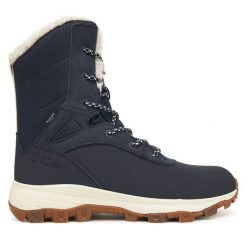 Trekkingi Jack Wolfskin. Niebieskie obuwie sportowe casual damskie Jack Wolfskin, bez zapięcia. Za 829.99 zł.