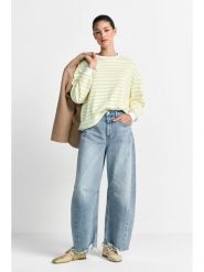 Rich & Royal Bluza w kolorze biało-żółtym rozmiar: XL. Białe bluzy damskie Rich & Royal, xl, bez wzorów, z bawełny, bez kaptura. Za 150.72 zł.