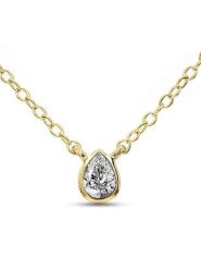 Diamant Vendôme Złoty naszyjnik z diamentem - dł. 40 cm rozmiar: onesize. Żółte naszyjniki damskie Diamant Vendöme, z diamentem, złote. Za 1,478.99 zł.