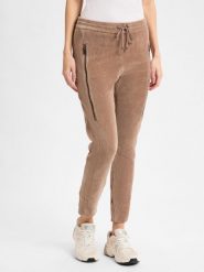 MAC spodnie materiałowe - Future Kobiety Bawełna beżowy, 44. Brązowe spodnie sportowe damskie MAC, bez wzorów, z bawełny. Za 479.95 zł.