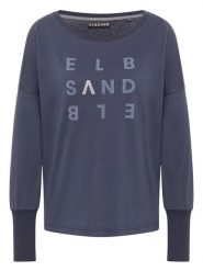 ELBSAND Koszulka "Ingiara" w kolorze szarym rozmiar: S. Szare koszulki damskie ELBSAND, s, bez wzorów, bez kołnierzyka, bez ramiączek. Za 92.21 zł.