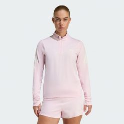 Bluza adi365 Iconic Running 1/2 Zip. Czerwone obuwie sportowe damskie Adidas, bez zapięcia, do biegania. Za 219.00 zł.
