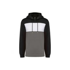 Bluza z kapturem Kariban. Białe bluzy damskie KARIBAN, s, bez wzorów, z bawełny, z kapturem. Za 185.50 zł.