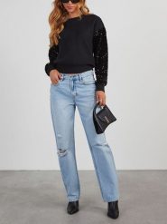 LA Angels Sweter w kolorze czarnym rozmiar: L. Czarne swetry klasyczne damskie LA Angels, l, bez kołnierzyka. Za 130.99 zł.