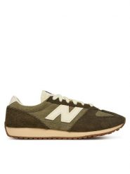 New Balance Sneakersy U471PSA W Khaki. Brązowe obuwie sportowe damskie New Balance, ze skóry, bez zapięcia. Za 379.99 zł.